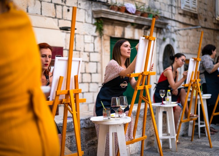 Trogir, výtvarný kurz